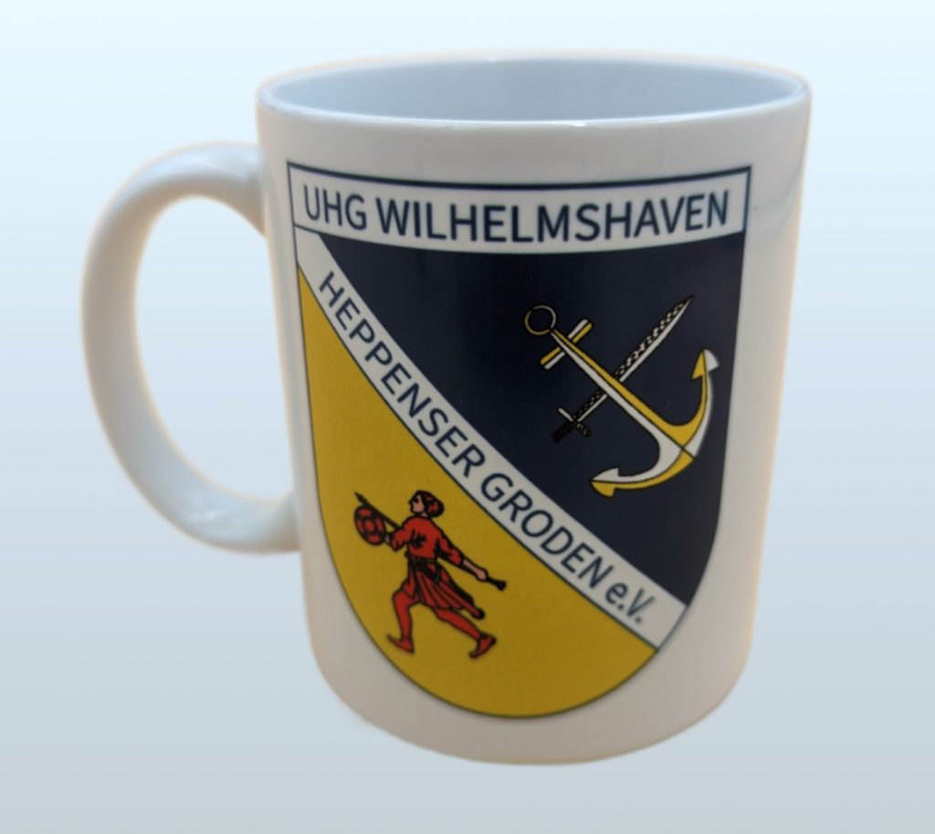 Kaffeebecher der UHG Wilhelmshaven Heppenser Groden e.V.