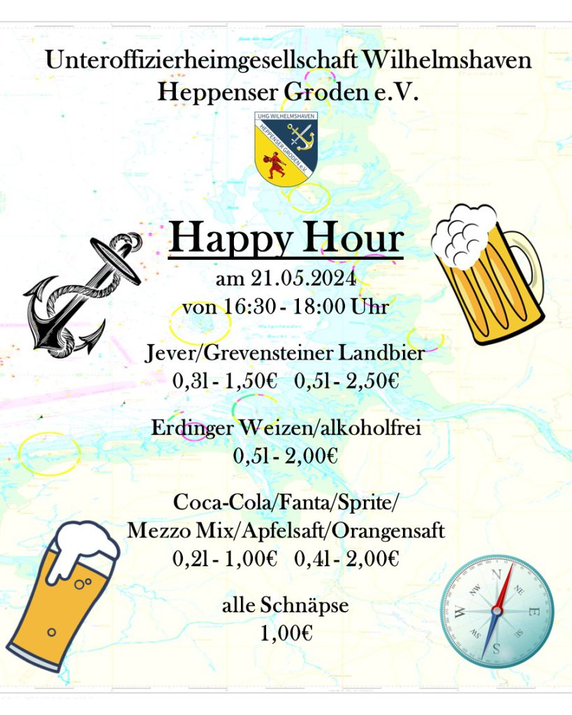 UHG Wilhelmshaven - Happy Hour am 21.05.2024