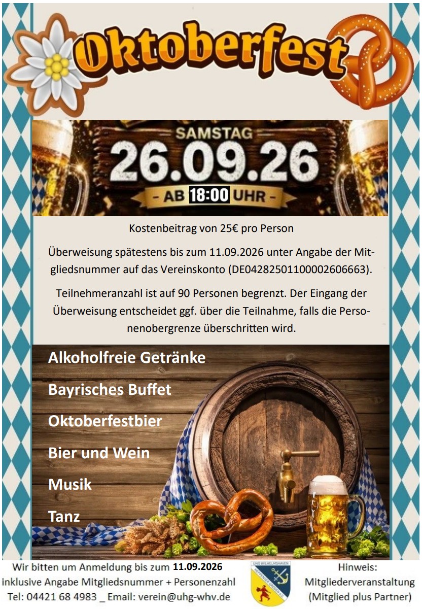 UHG Oktoberfest 2026